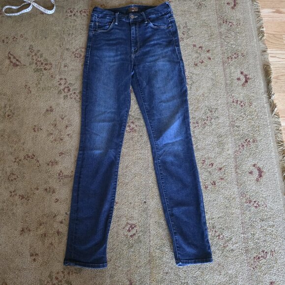 Mother Skinny Jeans High waisted Looker Ankle Size 24 - Picture 2 of 14